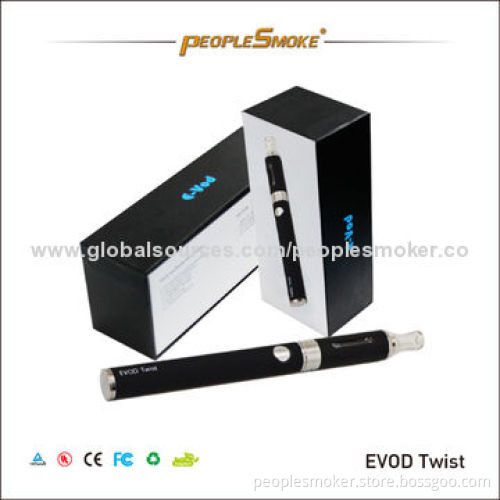 E-cigarettes with 2 x Cartomizers, 1 x USB Charger, 1 x Wall Charger, 1 x Empty Bottle